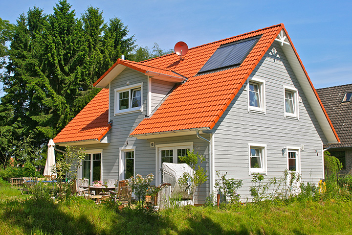 Schwedenhaus Villa Marstrand mit grauer Holzfassade